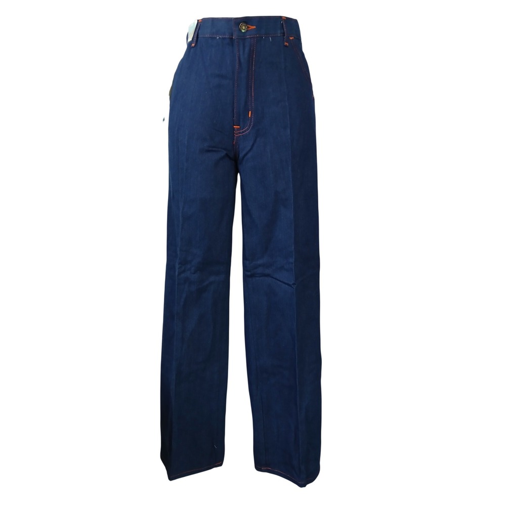 Vintage Du Val Deadstock Jeans NWT High Rise Wide Leg Trouser 100% Cotton Sz 16